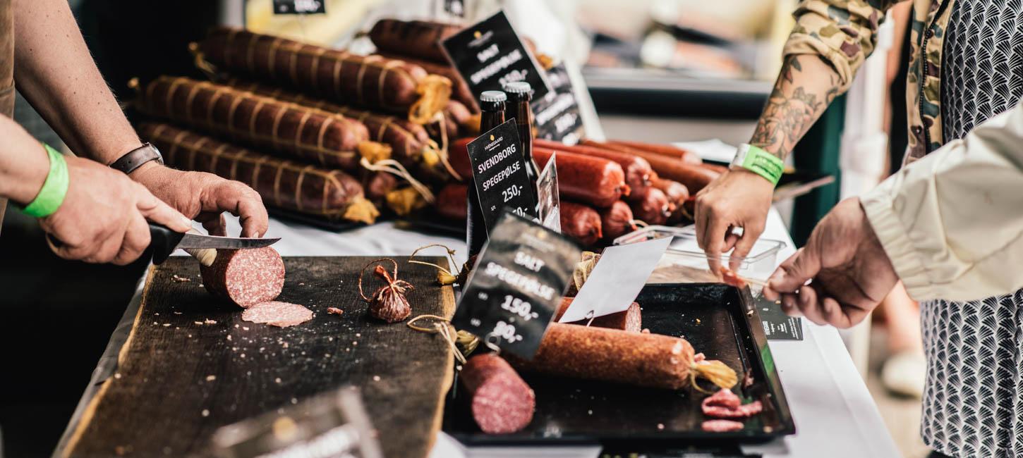 Besøg de fynske fødevarefestivaler - foto fra slagterbod