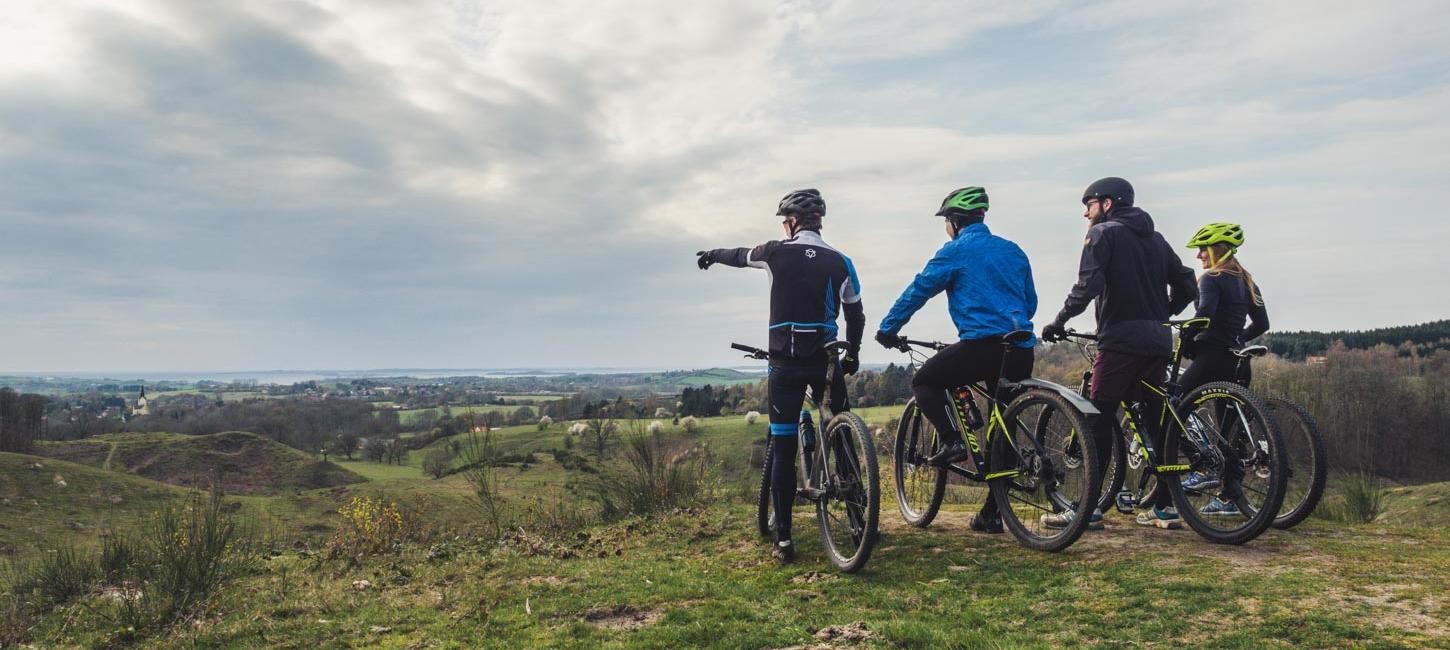 mountainbikegruppe i Svanninge bakker